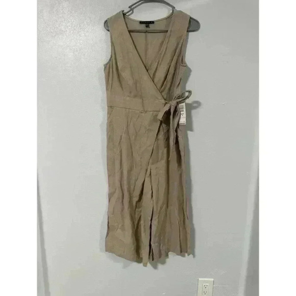 Tiana Ladies Khaki Sleeveless Jumper‎ - Picture 1 of 5